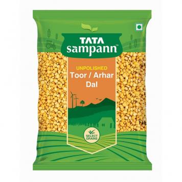 Tata Sampann Unpolished Toor Dal/Arhar Dal, 1kg