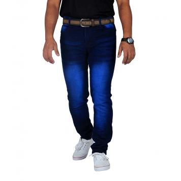 Killer Looks Men's Stretchable Fabric Blue Slim Fit Jea...