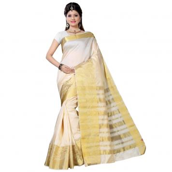 Premium Tussar Silk Fashionable Sarees (Yellow) By Asli...