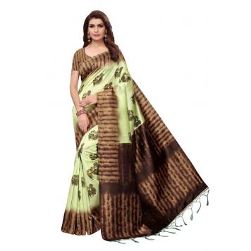 Premium Kashmiri Peacock Printed Fashionable Sarees (Mu...