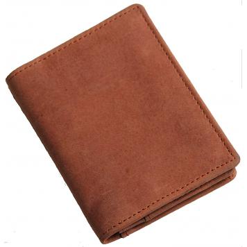 Men Brown Genuine Leather RFID Card Holder 20 Card Slot...