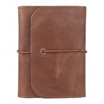 Men Brown Pure Leather RFID Card Holder 5 Card Slot 0 N...