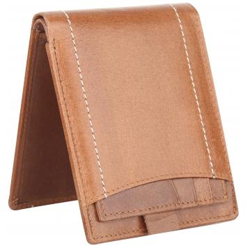 Men Brown Pure Leather RFID Wallet 11 Card Slot 2 Note ...