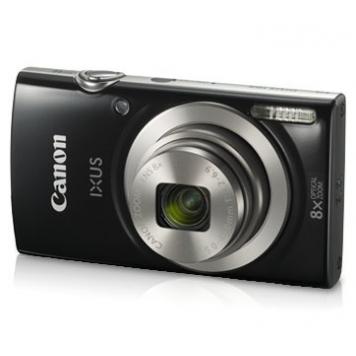 Canon IXUS 185 20MP Digital Camera with 8X Optical Zoom/Memory Card/Camera Case (Black) By HK Retail Pvt Ltd