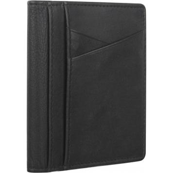 Men Black Original Leather RFID Card Holder 16 Card Slo...