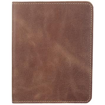 Men Brown Pure Leather RFID Passport Holder 6 Card Slot...