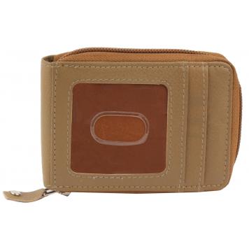 Men Brown Genuine Leather RFID Card Holder 10 Card Slot...