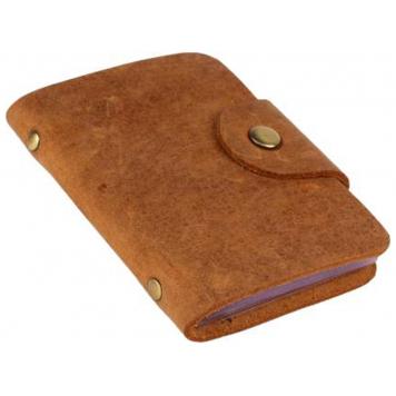 Men Brown Pure Leather RFID Card Holder 10 Card Slot 0 ...