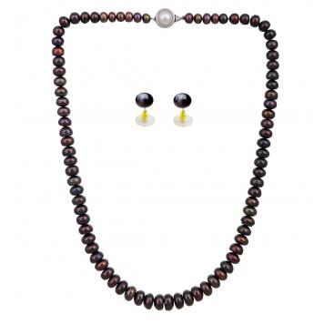 Stylish & Trendy Button Shape Freshwater Pearl Neck...