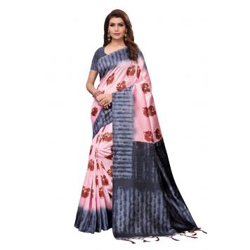 Premium Kashmiri Peacock Printed Fashionable Sarees (Mu...