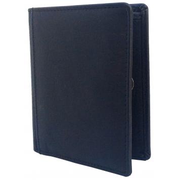 Men Black Genuine Leather RFID Card Holder 8 Card Slot ...