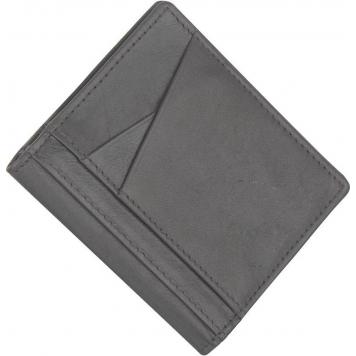 Men Grey Pure Leather RFID Card Holder 16 Card Slot 2 N...