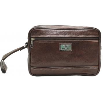 Brown Luxury Genuine Leather Cash Bag (Medium)