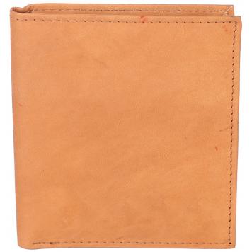 Men Brown Genuine Leather RFID Wallet 6 Card Slot 1 Not...